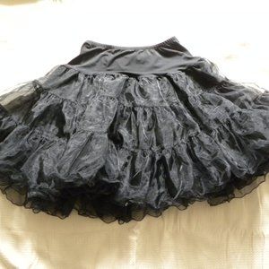 Black Plus size Crinoline